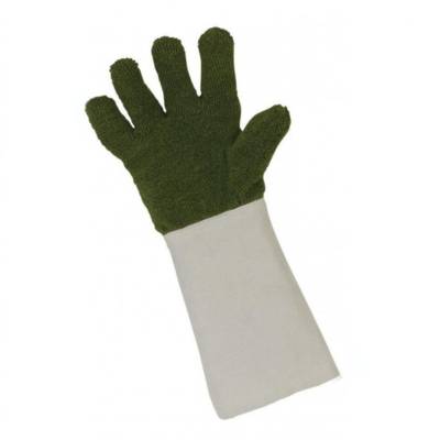 KERMEL® 5-FINGER GLOVES WITH LEATHER OVERSLEEVE
