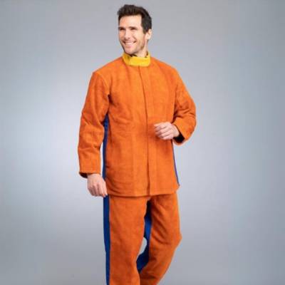 Chaquetilla de soldador de cuero/cotton HTR