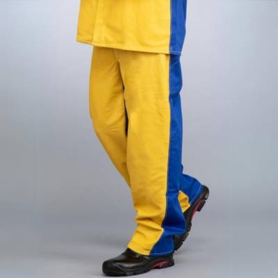 WELDER'S TROUSERS, GRAIN LEATHER/COTTON