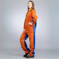 Chaquetilla de soldador de cuero/cotton HTR