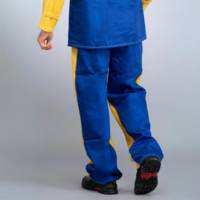 WELDER'S TROUSERS, GRAIN LEATHER/COTTON