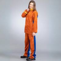 Chaquetilla de soldador de cuero/cotton HTR