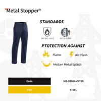 Metal Stopper® Metal Splash Protective Trousers, D3, E3